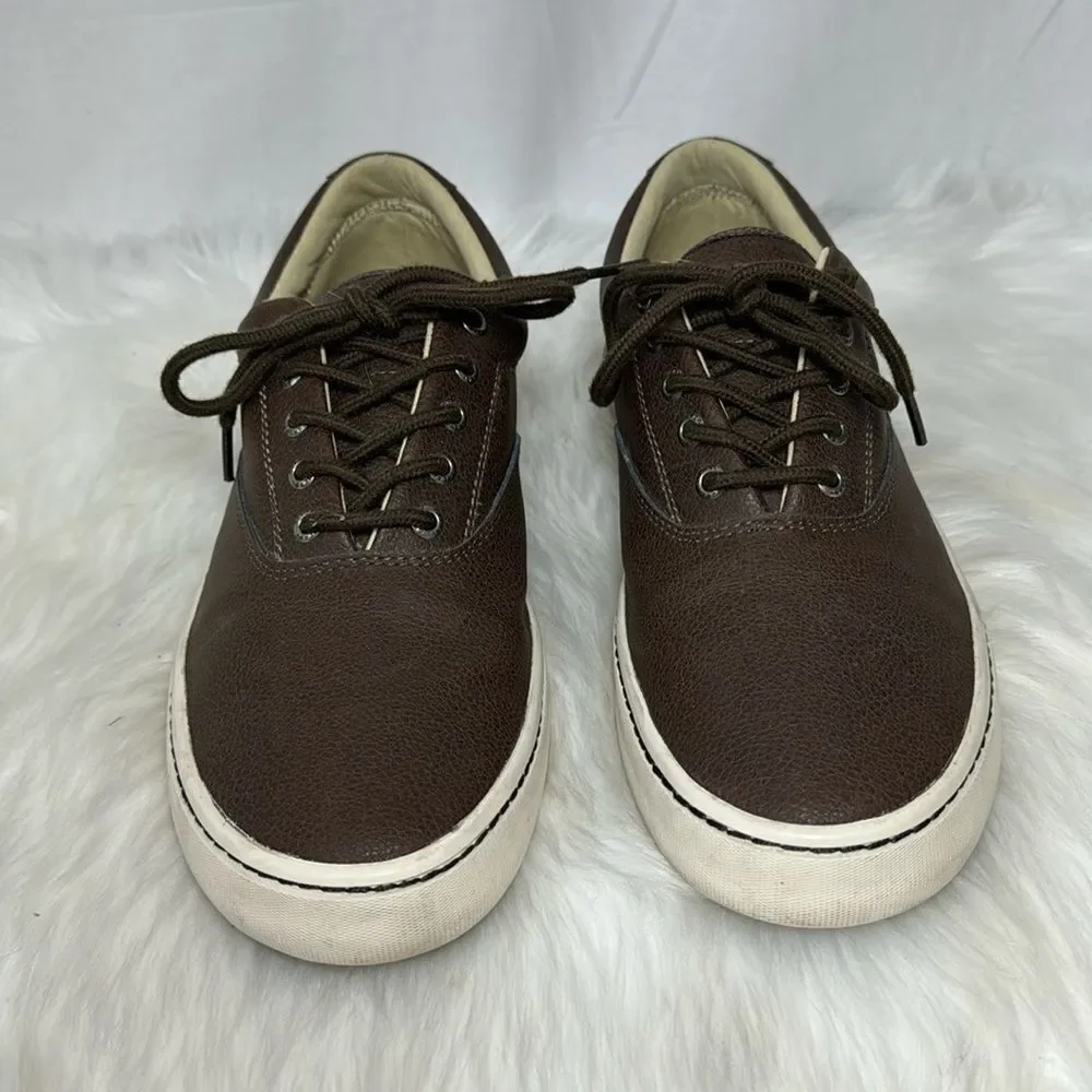 Sperry Topsider Cutter‎ Brown Leather Lace Up Boat Shoes Sz 11
